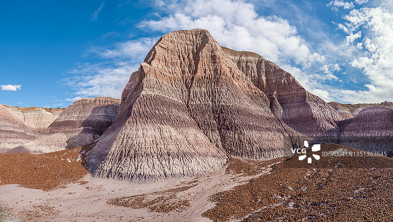 蓝色梅萨的荒地地貌图片素材