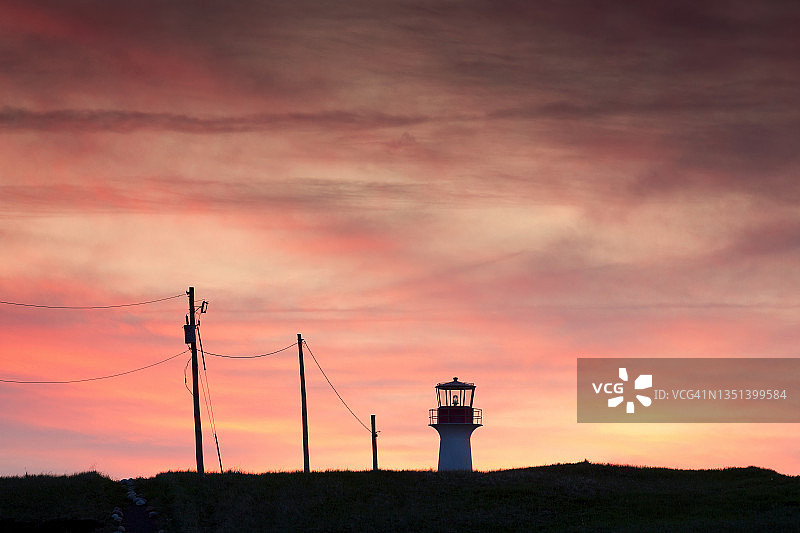 马德莱娜岛，北塘灯塔图片素材