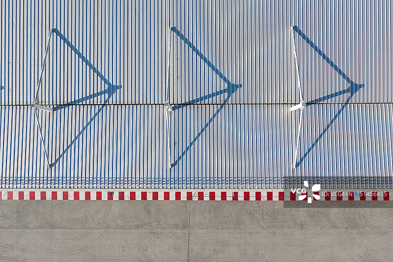 工厂屋顶无人机视角图片素材