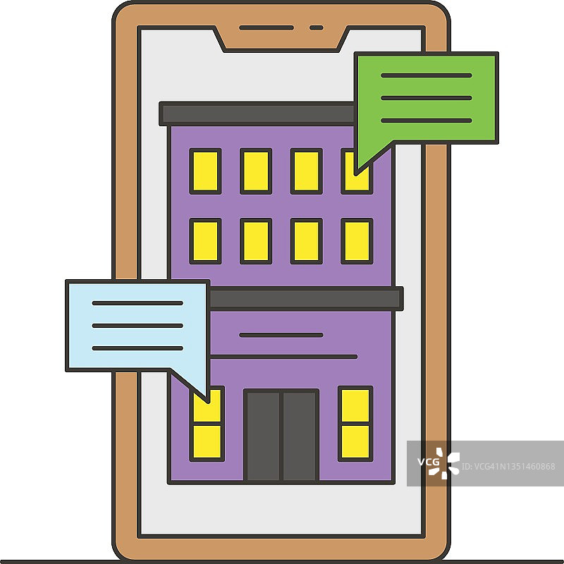 在线评价和评分概念，电子预订矢量图标设计，酒店和汽车旅馆服务符号，度假租赁标志，餐饮用品库存插图图片素材