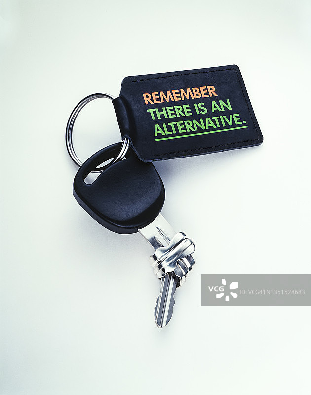 带有环保信息的钥匙圈图片素材