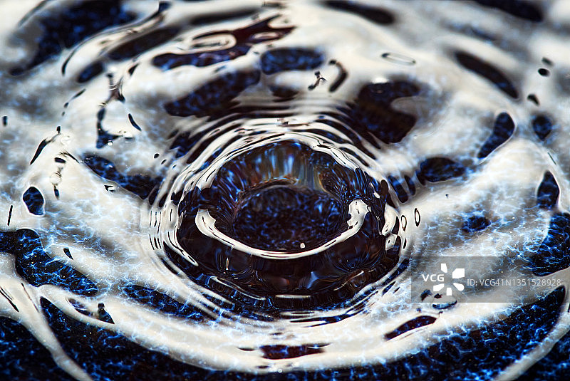 水面和波纹的特写图片素材