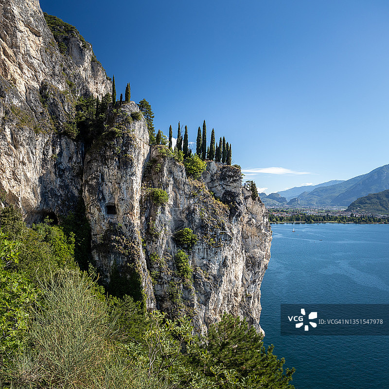 波纳莱步道，加尔达湖图片素材