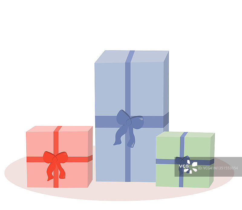 圣诞节礼物插画图片素材