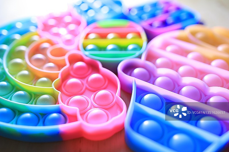 按压泡泡 fidget 解压玩具图片素材