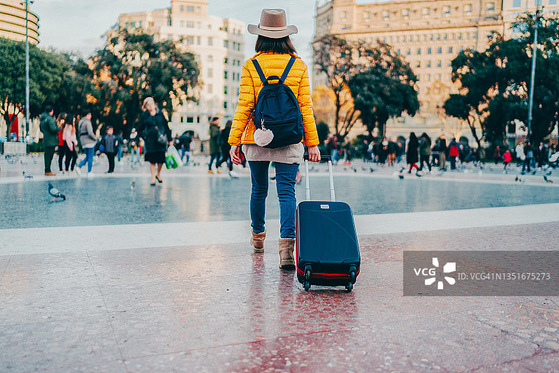 独自旅行者图片素材