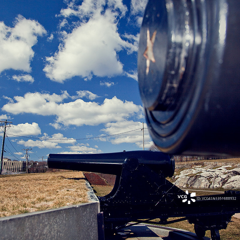 准备好防御的加农炮图片素材