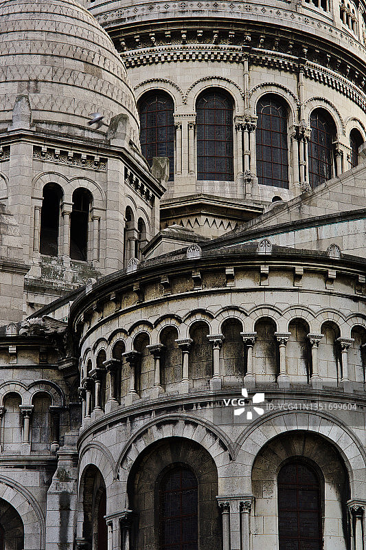 法国巴黎蒙马特圣心大教堂图片素材