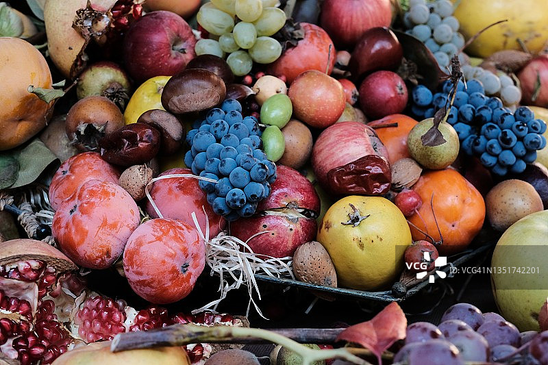 秋季水果组合图片素材