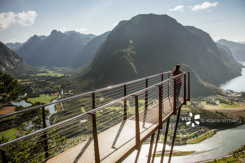 挪威Åndalsnes的Rampestreken观景台图片素材