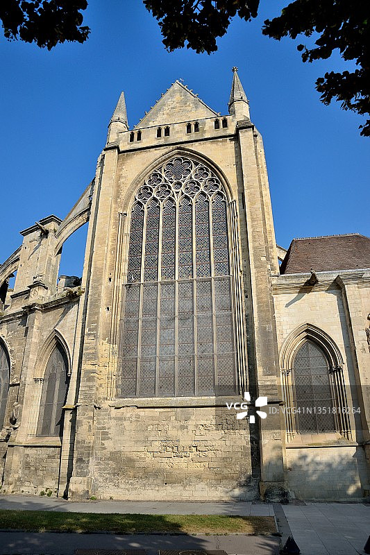 卡昂的圣艾蒂安老教堂图片素材