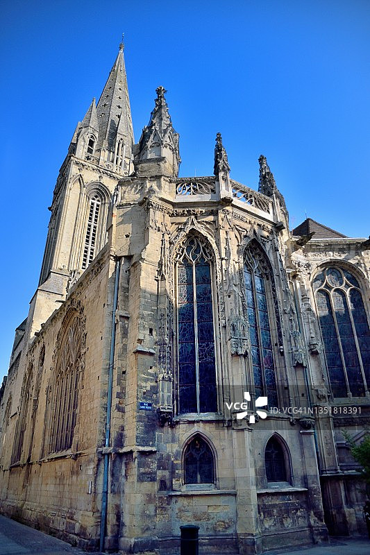 卡昂的圣索沃尔教堂图片素材