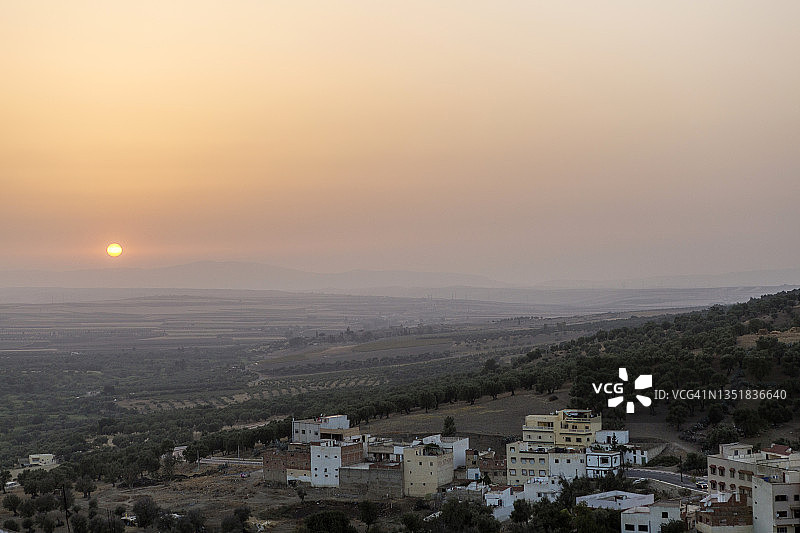 穆莱·伊德里斯，中阿特拉斯山脉，摩洛哥图片素材