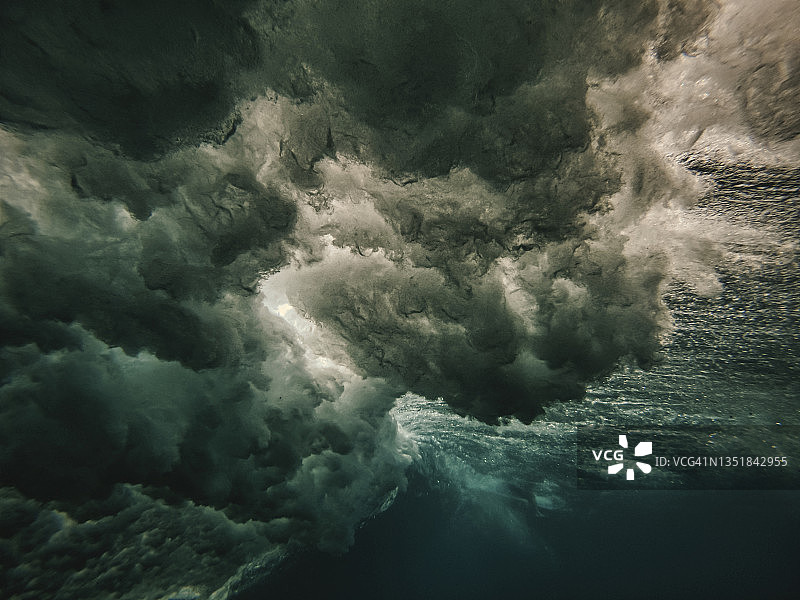 海浪纹理，水下视角图片素材