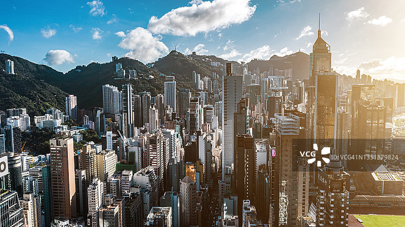 香港天际线景色图片素材