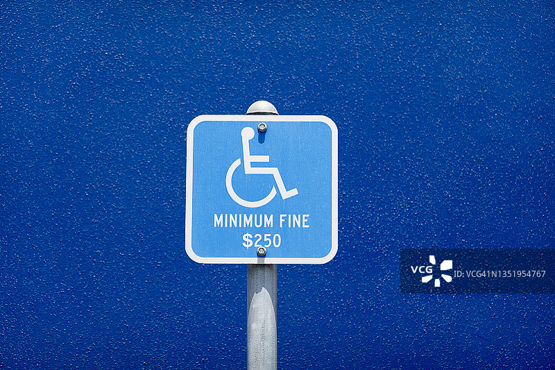 残疾人停车标志图片素材