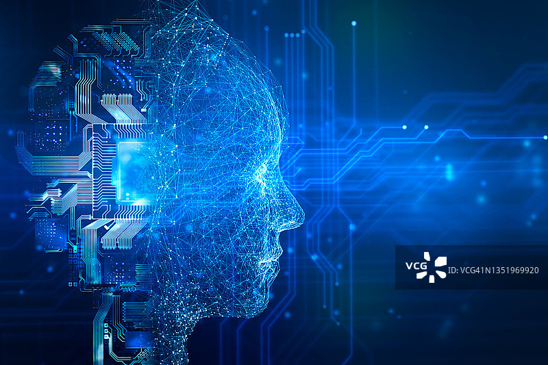 机器人和电路板图片素材