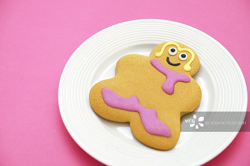 肥胖的姜饼女人图片素材