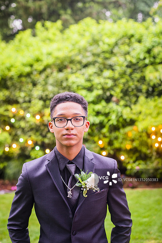 毕业舞会女伴肖像图片素材