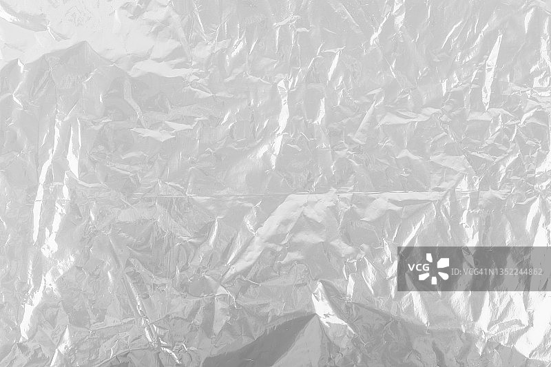 银色塑料箔背景特写图片素材
