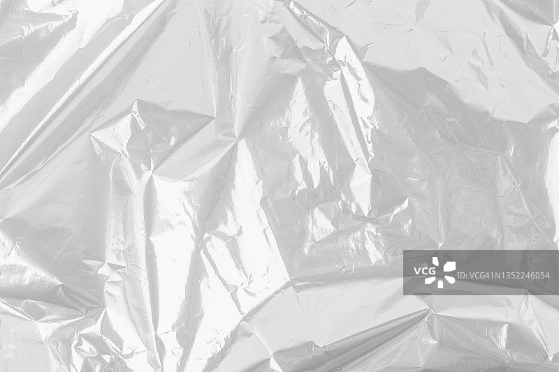银色塑料箔背景特写图片素材