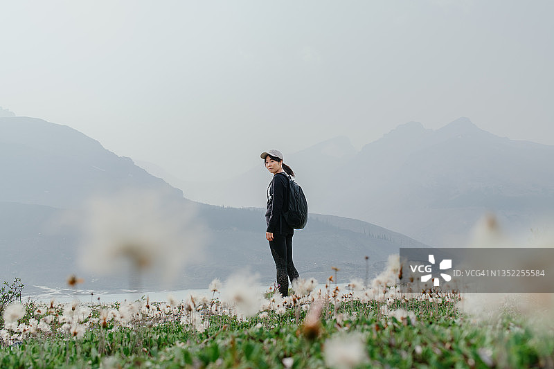 加拿大落基山脉—阿萨巴斯卡冰川景观图片素材