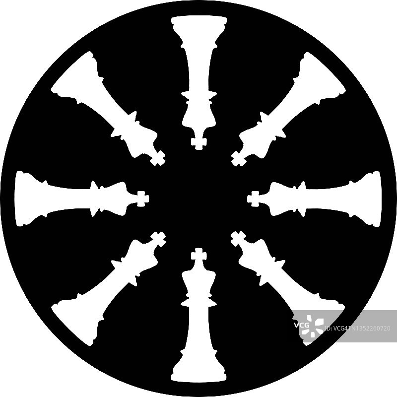 圆形国王图案图片素材