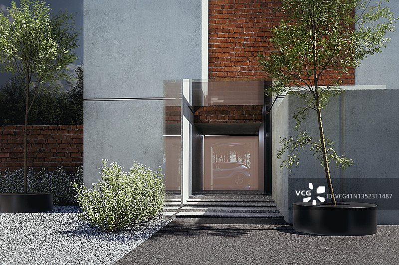 现代住宅入口图片素材