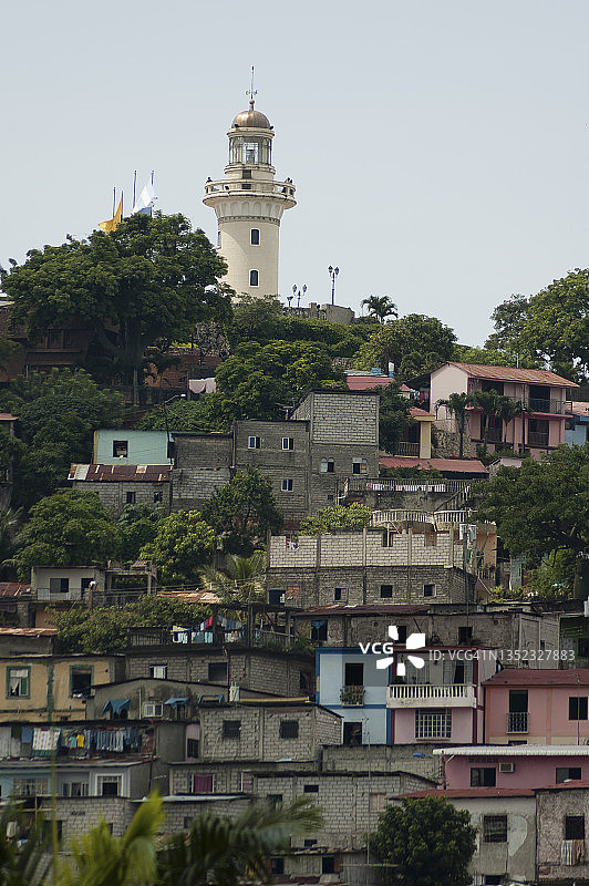 厄瓜多尔瓜亚基尔拉斯佩尼亚斯灯塔图片素材