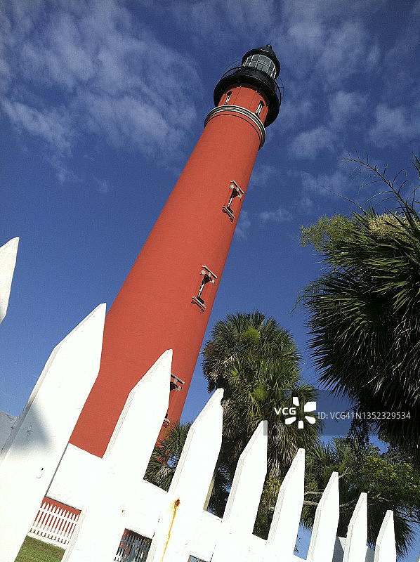 庞塞德莱昂湾入口灯塔图片素材