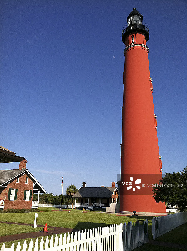 庞塞德莱昂湾入口灯塔图片素材