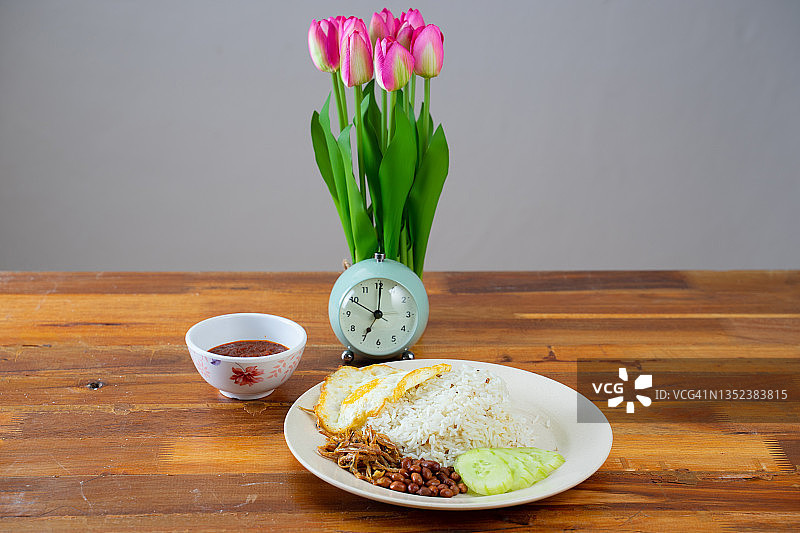 椰浆饭特写图片素材