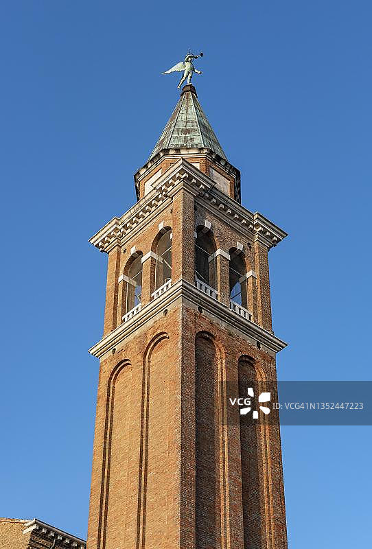 圣詹姆斯使徒教堂钟楼 - 意大利威尼斯基奥贾科莫使徒图片素材