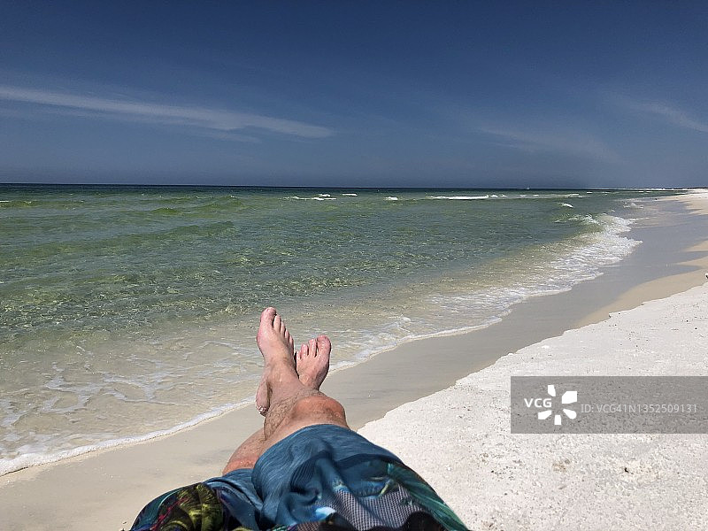 幽静的海滩度假胜地图片素材