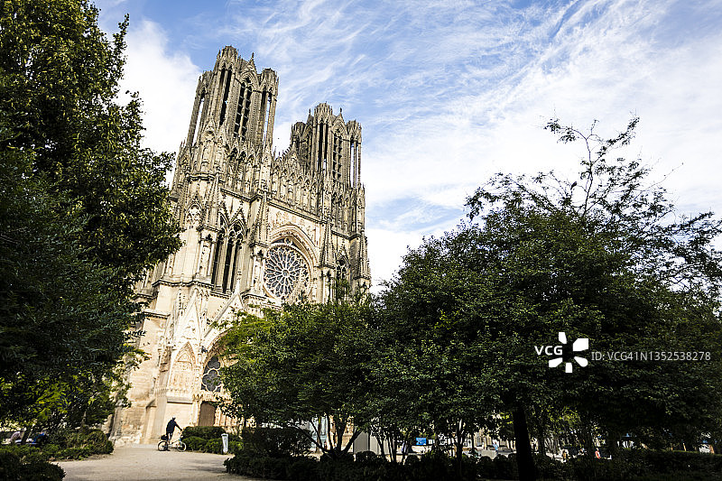 法国兰斯圣母大教堂图片素材