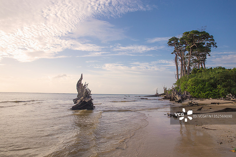 安达曼和尼科巴群岛的万杜尔海滩图片素材