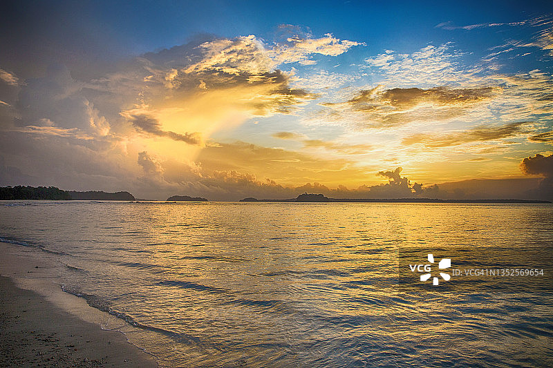 安达曼和尼科巴群岛的万杜尔海滩图片素材