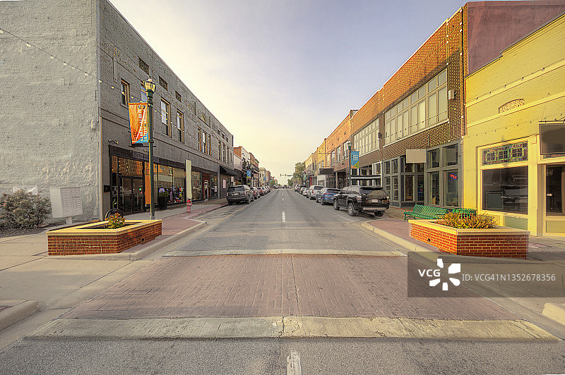 阿肯色州琼斯伯勒大街风貌图片素材