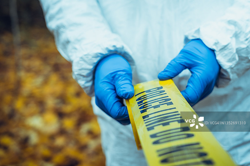 警戒线图片素材