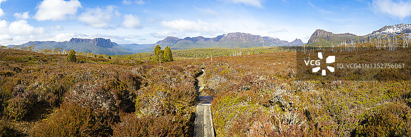 通往圣克莱尔湖的陆路小径，塔斯马尼亚图片素材