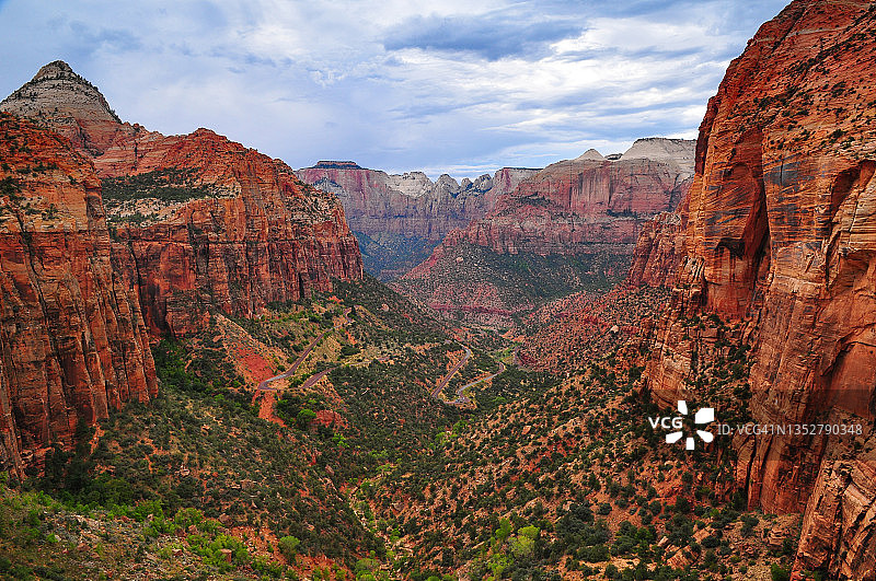 锡安国家公园的经典景色图片素材