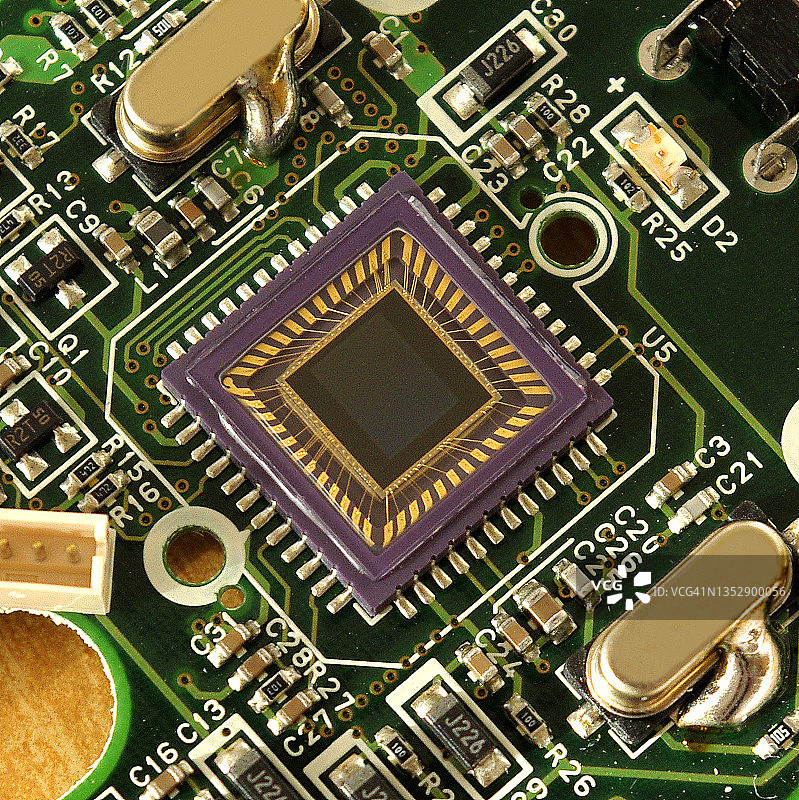 CCD传感器的微距细节图片素材