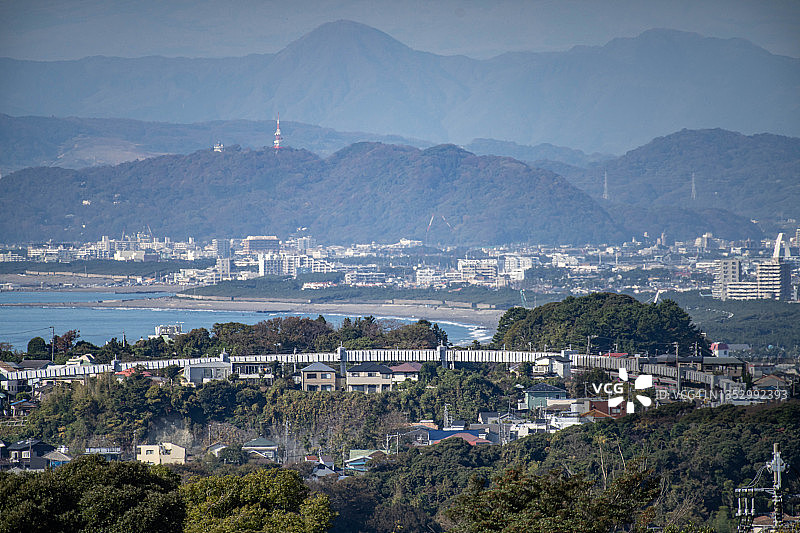 日本神奈川海滨住宅区图片素材