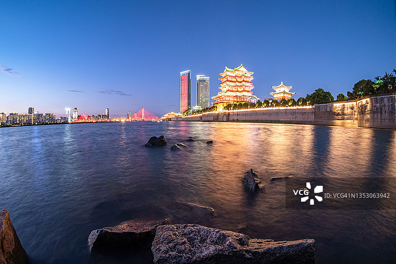 江西省南昌市滕王阁建筑风光图片素材