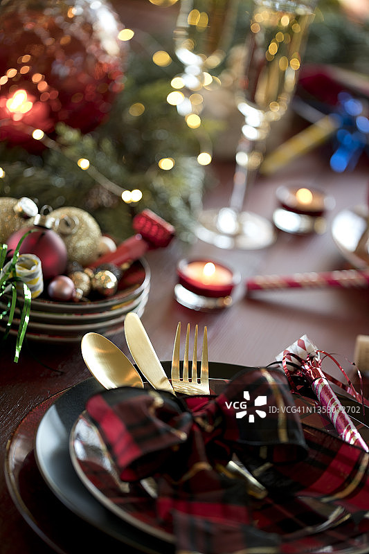 新年节日餐桌图片素材