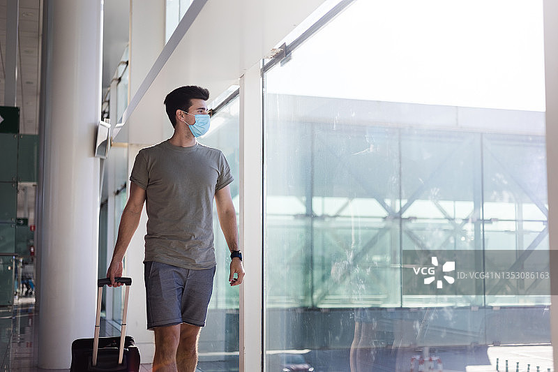 全球疫情期间的机场与旅行图片素材