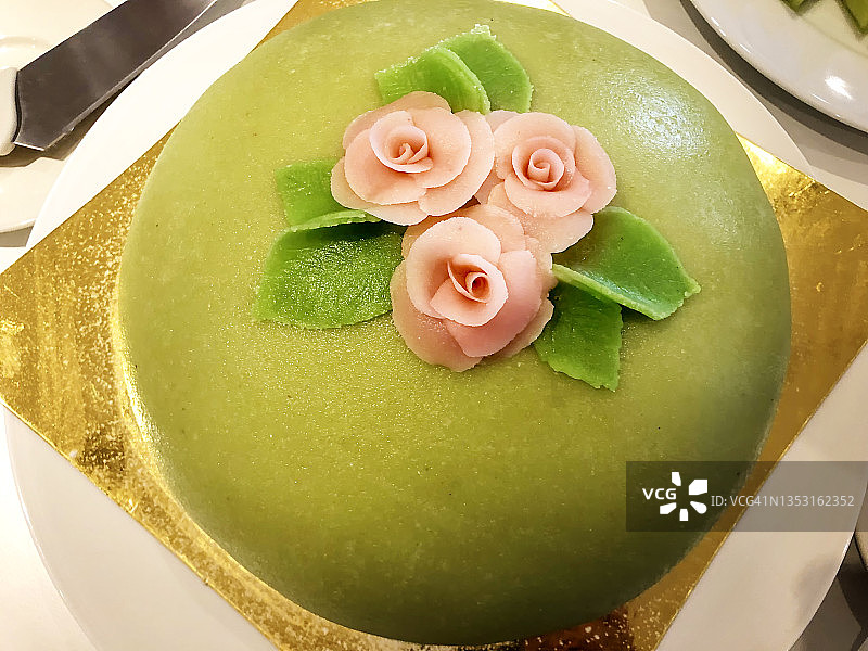 公主蛋糕：瑞典传统分层蛋糕图片素材