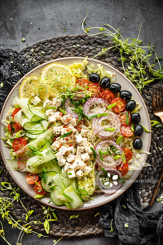 希腊沙拉图片素材