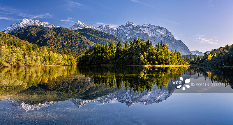 德国巴伐利亚阿尔卑斯山，欧洲图片素材