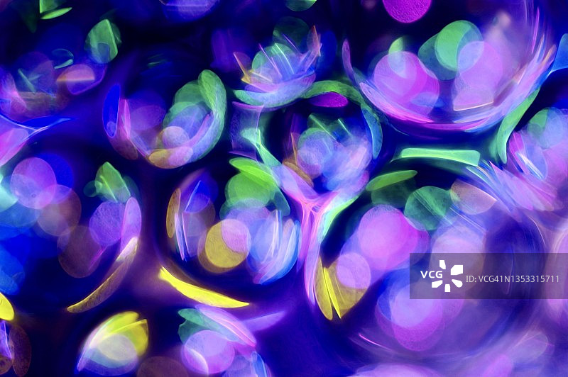 抽象气泡散景图片素材